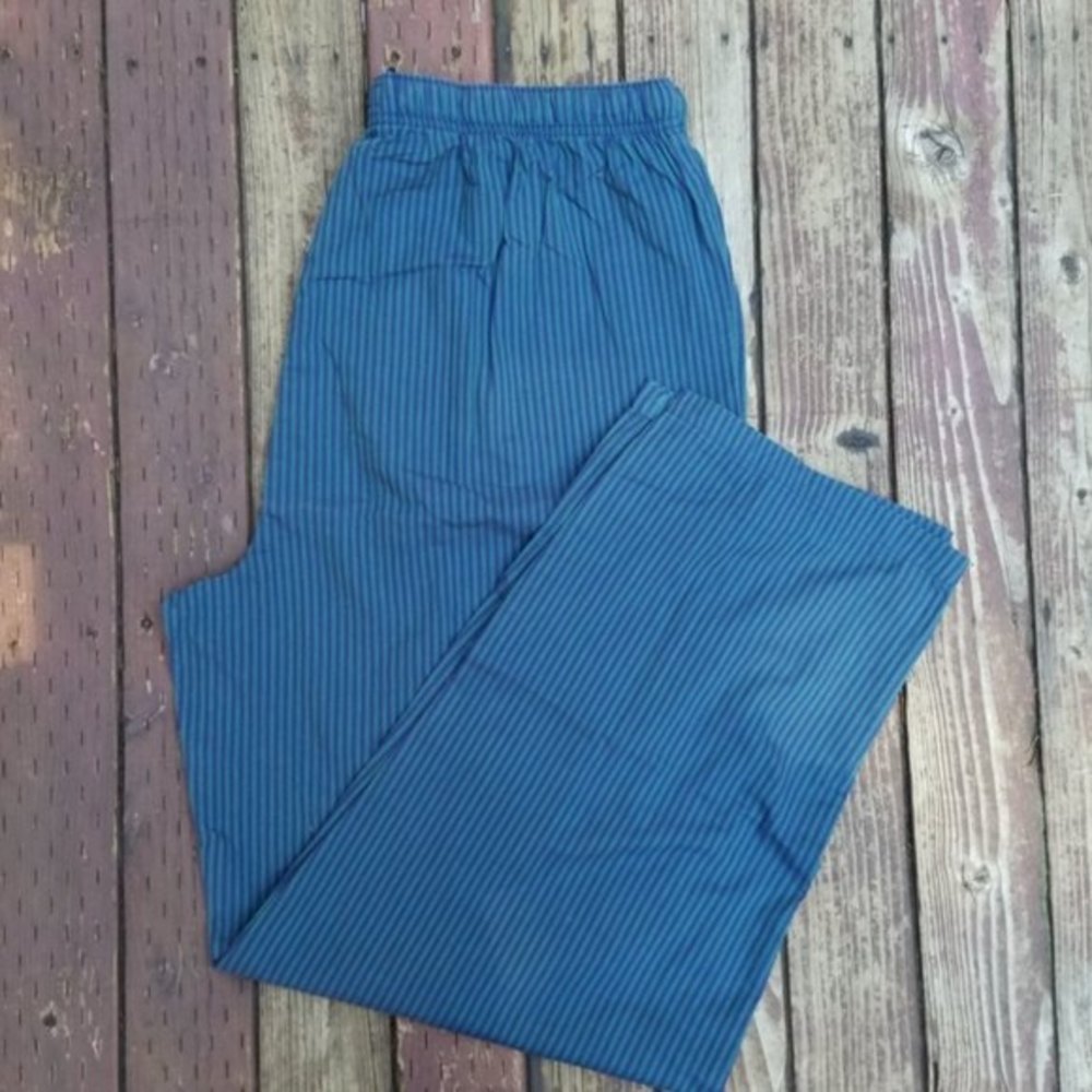 IZOD Men's PJ Bottoms [Striped Green & Blue] - XL